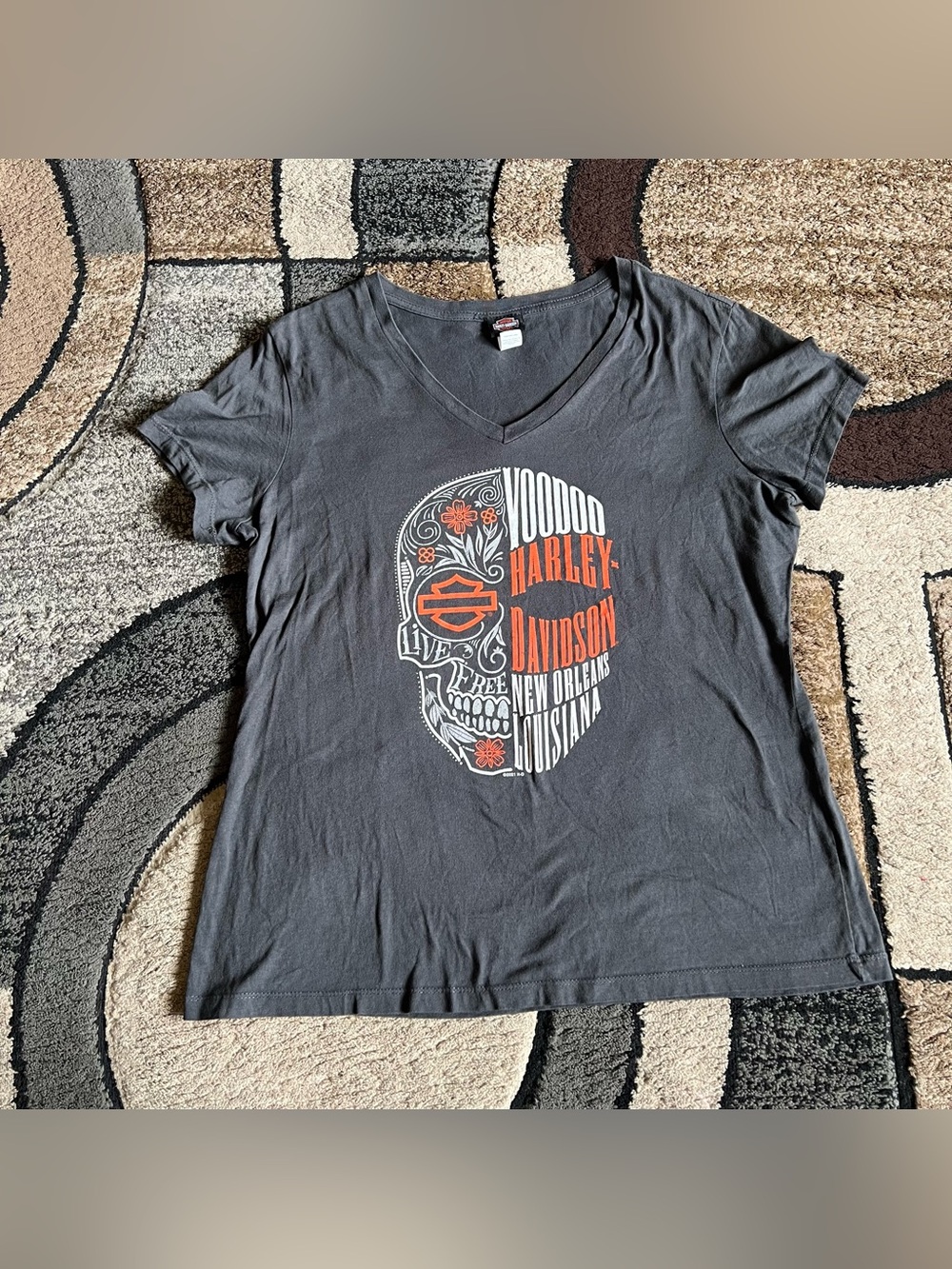 Women’s Voodoo Harley-Davidson Divided short sleeve t-shirt Size Large
